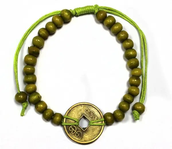 Feng Shui Armband hellgrün