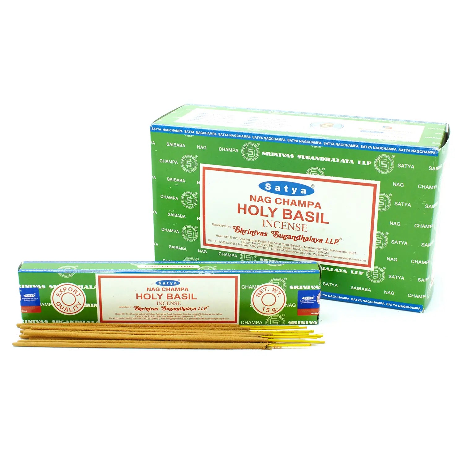 Satya-Räucherstäbchen - Heiliger Basilikum