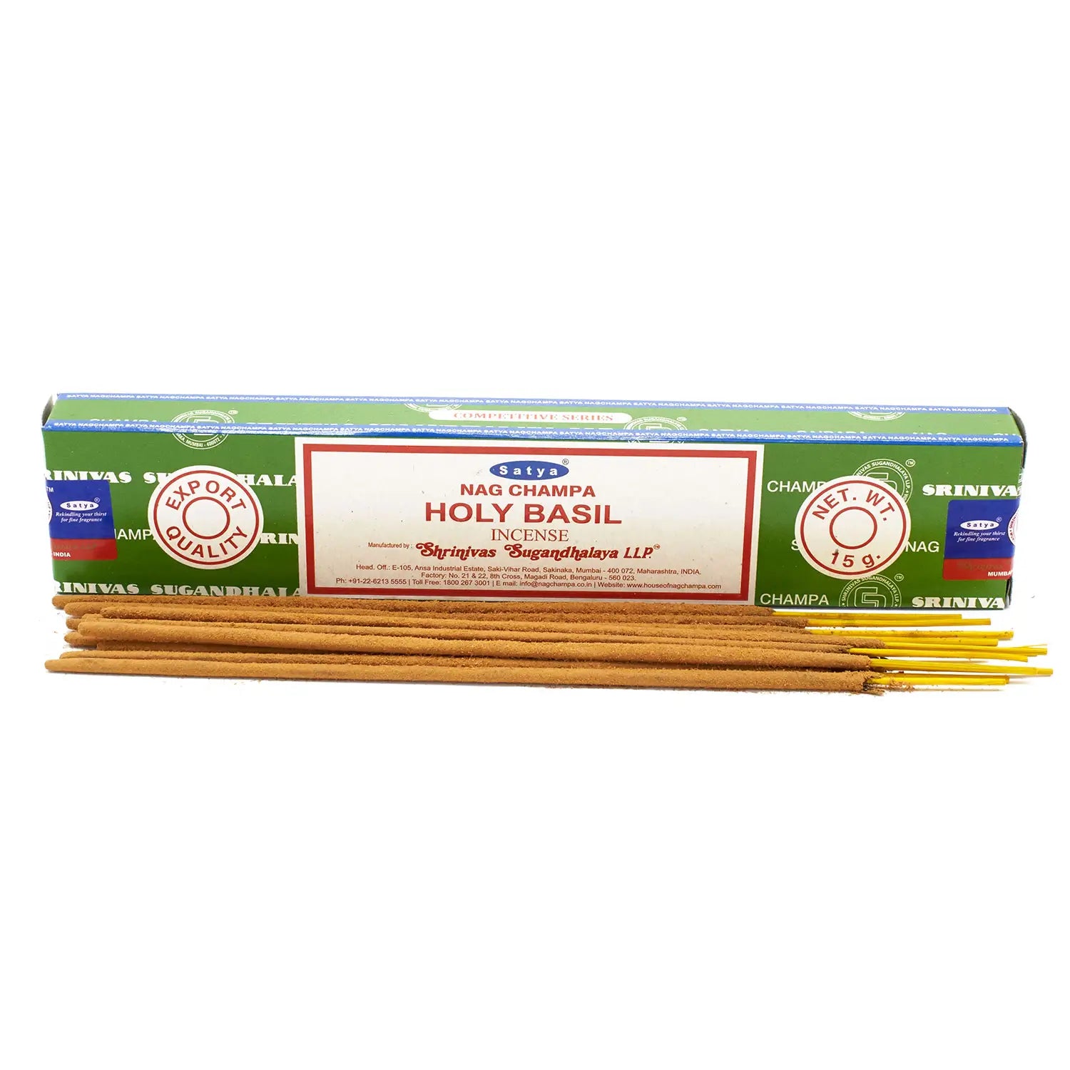 Satya-Räucherstäbchen - Heiliger Basilikum