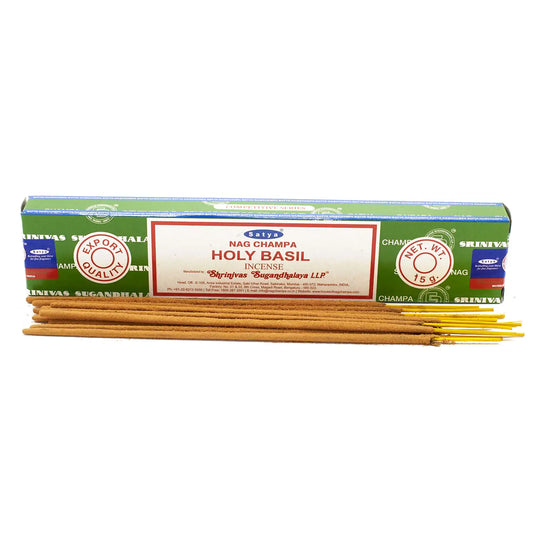 Satya-Räucherstäbchen - Heiliger Basilikum